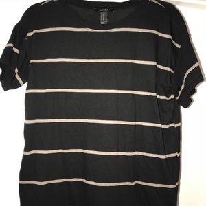 Black & Tan Striped Tee